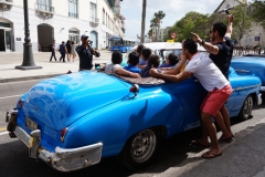 Havana arabalarıyla fotoğraf çekimi