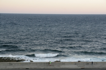 Malecon'da sabah yürüyüsü
